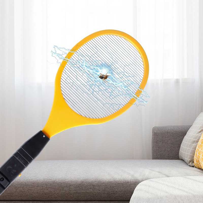 Efficient Single Layer Electric Mosquito Swatter with Comfortable Grip