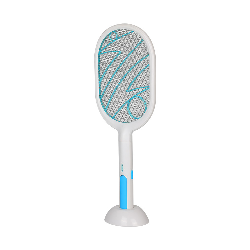 Blue And White Vertical Rechargeable Electric Mosquito Swatter