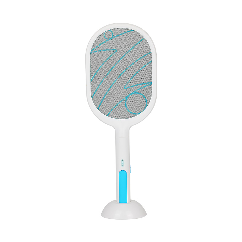 Blue And White Vertical Rechargeable Electric Mosquito Swatter