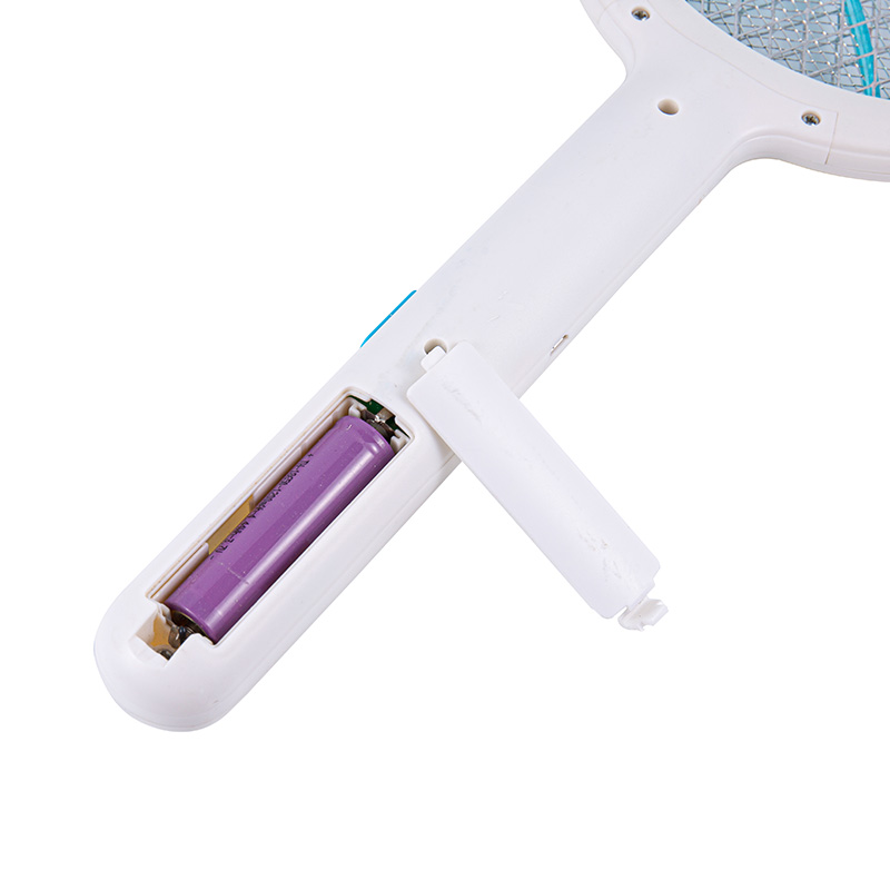 Round Plug Rechargeable Electric Mosquito Swatter With Led Light