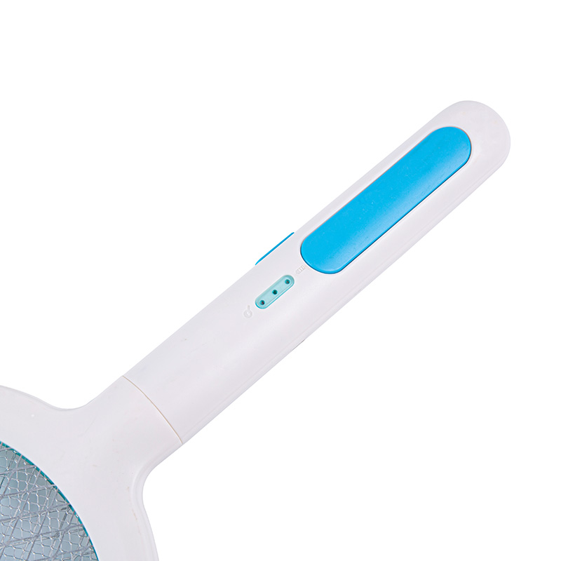 Round Plug Rechargeable Electric Mosquito Swatter With Led Light