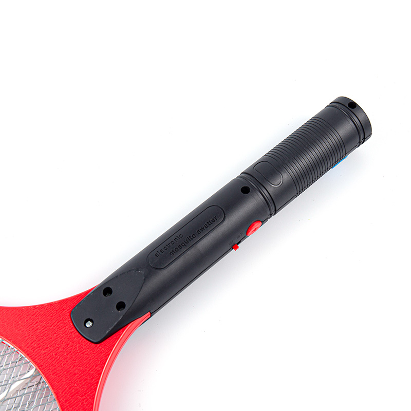 Round Plug Rechargeable Electric Mosquito Swatter With Led Light